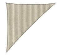 Shadow Comfort Voile d'ombrage en polyéthylène Haute densité perméable à l'eau pour extérieur, Jardin, terrasse, Anti-UV - Triangle 4 x 4 x 5,7 m - Sable du Sahara