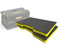 Shadow Foam Easy Peel - Inserts en mousse pour tiroirs DeWalt ToughSystem [Lot de 2] pour organiser les outils, Kaizen, 5s, boîte de rangement et boîtes de rangement (30 mm, jaune)
