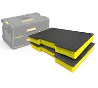 Shadow Foam Easy Peel - Inserts en mousse pour tiroirs DeWalt ToughSystem [Lot de 2] pour organiser les outils, Kaizen, 5s, boîte de rangement et boîtes de rangement (50 mm, jaune)