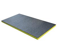 Shadow Foam Feuille moyenne - 1000 mm x 500 mm | Découpe et décollage de la mousse pour l'organisation de boîtes à outils, les systèmes de rangement de bricolage et d'outils (30 mm, jaune)