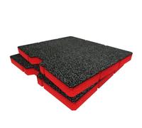 Shadow Foam Insert pour tiroir Toughbuilt StackTech 3 XL - Inserts en mousse pour organisation de boîte à outils - Boîtes à outils et systèmes de rangement - Lot de 2 - Rouge (30 mm de profondeur)