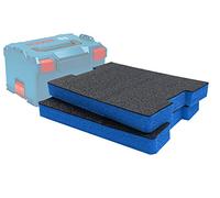 Shadow Foam L-BOXX Lot de 2 inserts en mousse pour boîte à outils modulaire Sortimo L-Boxx 102-374 Gen 2 Shadow Foam Bleu 50 mm