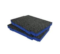Shadow Foam Lot de 2 inserts en mousse pour système modulaire Makita Makpac Bleu 30 mm