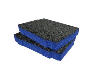 Shadow Foam Lot de 2 inserts en mousse pour système modulaire Makita Makpac Bleu 50 mm