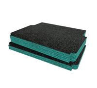 Shadow Foam Lot de 2 inserts pour boîte à outils roulante Toughbuilt - Inserts en mousse pour organisation de boîte à outils - Boîtes à outils et systèmes de rangement d'outils - Lot de 2 - Bleu