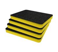 Shadow Foam Lot d'inserts en mousse pour Peli 1400 - Découpez et décollez les inserts en mousse pour étuis Peli | Rangement d'appareil photo, organisation de photographie, Jaune/30 mm