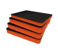 Shadow Foam Lot d'inserts en mousse pour Peli 1450 - Découpez et décollez les inserts en mousse pour étuis Peli | Rangement d'appareil photo, organisation de photographie, orange, 50 mm