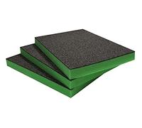 Shadow Foam Multi-Packs - Lot de 3 : 600mm x 420mm x 50mm | Mousse à découper et à peler pour les boîtes à outils, coffres à outils, flight cases et rangement d'outils