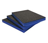 Shadow Foam Multi-Packs - Lot de 3 : 600mm x 420mm x 50mm | Mousse à découper et à peler pour les boîtes à outils, coffres à outils, flight cases et rangement d'outils