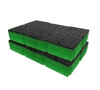 Shadow Foam ToughSystem 2.0 Inserts de boîte de chargement - Ajustement parfait pour boîte de chargeur DeWalt | Fantastique pour outils à main, outils électriques et rangement d'outils Vert 50 mm