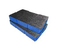 Shadow Foam ToughSystem 2.0 Inserts de boîte de chargement - Ajustement parfait pour DeWalt Charger Box | Fantastique pour outils à main, outils électriques et rangement d'outils Bleu 50 mm