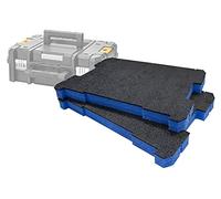 Shadow Foam TSTAK/ProStack Lot de 2 inserts de boîte à outils Bleu 30 mm