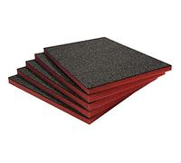 Shadow Foam Value Packs - Lot de 5 : 600mm x 420mm x 30mm | Mousse à découper et à peler pour les boîtes à outils, coffres à outils, flight cases et rangement d'outils