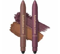Shadow Liner Eye-liner Et Ombre À Paupières 2 En 1, Stick Ombre À Paupières Anti-bavures, Anti-bavures Et Waterproof, Facile À Appliquer, Application Douce Et Lisse (2pcs-B)