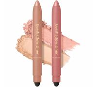 Shadow Liner Eye-liner Et Ombre À Paupières 2 En 1, Stick Ombre À Paupières Anti-bavures, Anti-bavures Et Waterproof, Facile À Appliquer, Application Douce Et Lisse (2pcs-F)