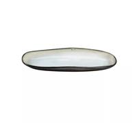 Plat long Shadow nacre grand modèle 23cm - Medard De Noblat - Marron - Grès