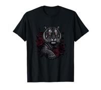 Shadow Panther Blood Red Roses Dark Tiger T-Shirt