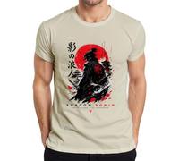 Shadow Ronin Samurai Katana Japan Warrior Y2K T-shirt pour homme, naturel, 3XL