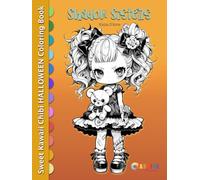 SHADOW SISTERS: 101 Grayscale Kawaii Chibi Illustrations for Halloween and Pop Manga Art Lovers - A Fantasy Anime Coloring Book for Relaxation and Mindfulness