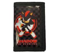 Shadow The Sonic Hérisson Portefeuille pour enfant avec compartiment à monnaie zippé et compartiments pour cartes et billets