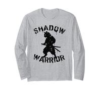 Shadow Warrior Ninja Cat Samourai Anime Japonais Amusant Manche Longue