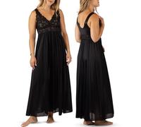 Shadowline Chemise de Nuit pour Femme, Noir, 3XL Grande Taille