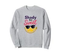Shady Bunch: Shady But Sweet Lemon Lunettes de Soleil Humour d'été Sweatshirt, Unisexe pour Adultes, Gris Chiné, XL