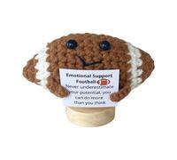 Shaersu Accessoire de crochet motivant, fait à la main, avec dicton d'inspiration, balle à crochet positive, faite à la main, avec dicton d'inspiration pour pendaison de crémaillère et soulagement du