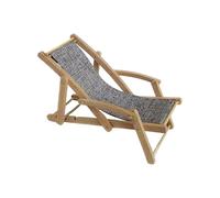 Shaersu Mini Chaise Longue de Plage, Chaise Miniature en Bois - Meubles de décoration pour Maison de, décoration de Table modèle pour