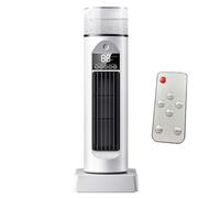 Shaersu Ventilateur de climatisation, 6 vitesses, silencieux, oscillant, sans pales avec télécommande et réservoir d'eau, ventilateur tour de refroidissement à air, ventilateurs AC portables