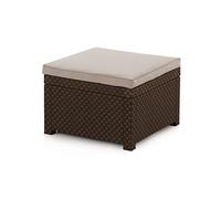 Shaf - Diva, Pouf extérieur pour Meubles de Jardin - Tabouret Bas de Jardin, Fabriqué en Espagne avec des matériaux recyclés - Couleur Wengué 55135 56 x 56 x 39 cm