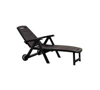 Shaf Fauteuil Roulant en Plastique Marron Antibes Pliable, fabriqué en Spa.