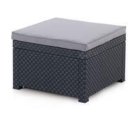 Pouf de jardin II en résine moulée - Anthracite - SOPHIE de MYLIA