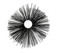 SHAFFER PRO - Hérisson Ramonage Ø120 mm Nylon - Poêle, Insert, Chaudière | 1 hérisson nylon Ø120 mm pour ramonage cheminée, conduit de fumée, poêle à bois, insert et chaudière