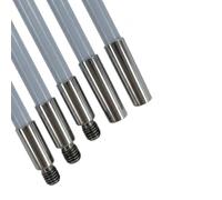 SHAFFER PRO - kit de ramonage poêle pellet - Lot de 11 cannes EASYFLEX | Lot de 11 Cannes de Ramonage Flexibles Ø8mm - 6 mètres