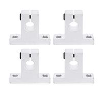 Shaft Bracket 4 Pack for Industrial / CNC Machines | Aluminum Alloy Rail Support Holds High Loads | SK10 Pillow Block Bearing Housing (Lightweight, Extended - Use)