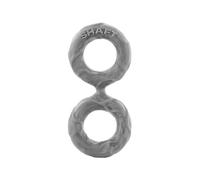 Shaft Double C-Ringâ Medium Grey Anneaux De Pénis Grey 10 Cm
