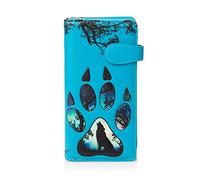 Shagwear Portefeuille Femme Grande Capacite Portefeuille PU Cuir Porte-Monnaie Elégant avec 11 Porte-Cartes y Compris 1 fenêtre d'identification: (Patte de Loup/Wolf Paw)
