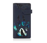 Shagwear Portefeuille Femme Grande Capacite Portefeuille PU Cuir Porte-Monnaie Elégant avec 11 Porte-Cartes y Compris 1 fenêtre d'identification: (Patte de Loup/Wolf Paw)