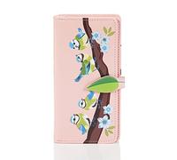 Shagwear Portefeuille pour jeune femme Différentes couleurs et modèles - multicolore - Blaue Vögel Pink/ Blue Birds,