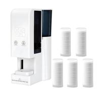 SHAHRYAR Distributeur De Serviettes Chaudes pour Le Visage, Réservoir d'eau Visible De 500 ML, Chauffe Rapide en 5 S, Fonctionnement Silencieux,Diffusion Homogène De La Chaleur Machine+100Towels