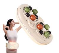 SHAHRYAR Instrument Électrique De Pétrissage du Ventre,Double Massage,Massage Avant Et Arrière,Fonction De Chauffage,3 Modes Intelligents,pour La Taille, Les Jambes