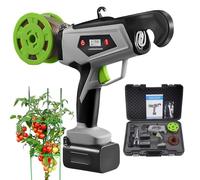 SHAHRYAR Lieuse électrique De Jardin, Lieuse De Branches, Outil De Nouage pour Ligatures, avec écran Numérique, Nombre De Tours De Cerclage Réglable, 2 Batteries