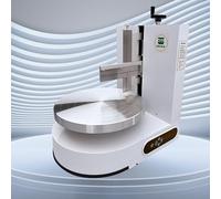 SHAHRYAR Lisseur De Glaçage en Acier Inoxydable,Machine À Tartiner De Crème À Gâteau Électrique,Acier Inoxydable De Qualité Alimentaire,Convient Aux Gâteaux Ronds De 10 À 30 Cm White