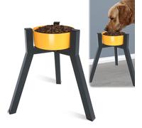 SHAINFUN Support surélevé en métal pour chiens de très grande et grande taille, largeur réglable pour bols de 17,8 à 27,9 cm, support surélevé simple, 34,8 cm de haut