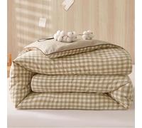 SHAIRMB Couette MatelasséE Douce 100% Coton, Confort Et Sommeil Faciles, pour Lit Simple, Double, King Size, Couette Ultra Douce Et Confortable, Couverture d'hiver Chaude,05,200x230cm3kg