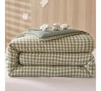 SHAIRMB Couette MatelasséE Douce 100% Coton, Confort Et Sommeil Faciles, pour Lit Simple, Double, King Size, Couette Ultra Douce Et Confortable, Couverture d'hiver Chaude,03,200x230cm2kg