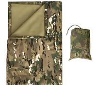 SHAIRMB Couverture Camouflage D'ExtéRieur, Couverture De Camping en Polaire, Poncho éPais, ImperméAble Et Coupe-Vent, pour Le Camping, La RandonnéE, La Chasse, La Survie,02,100X150cm