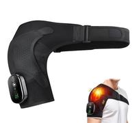 SHAIRMB éPaulièRes 3 en 1, Coussin Chauffant pour L'éPaule avec Poche Filet Chauffante Et Froide, éPaulièRe Chauffante Rechargeable, pour La Coiffe des Rotateurs Et L'éPaule,Noir