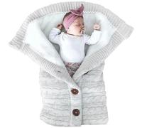 SHAIRMB Gigoteuse pour Poussette Automne-Hiver, Gigoteuse D'ExtéRieur en Tricot, Combinaison Chaude DoubléE Polaire, pour Lit BéBé, Voyage, SièGe Auto, Poussette,06